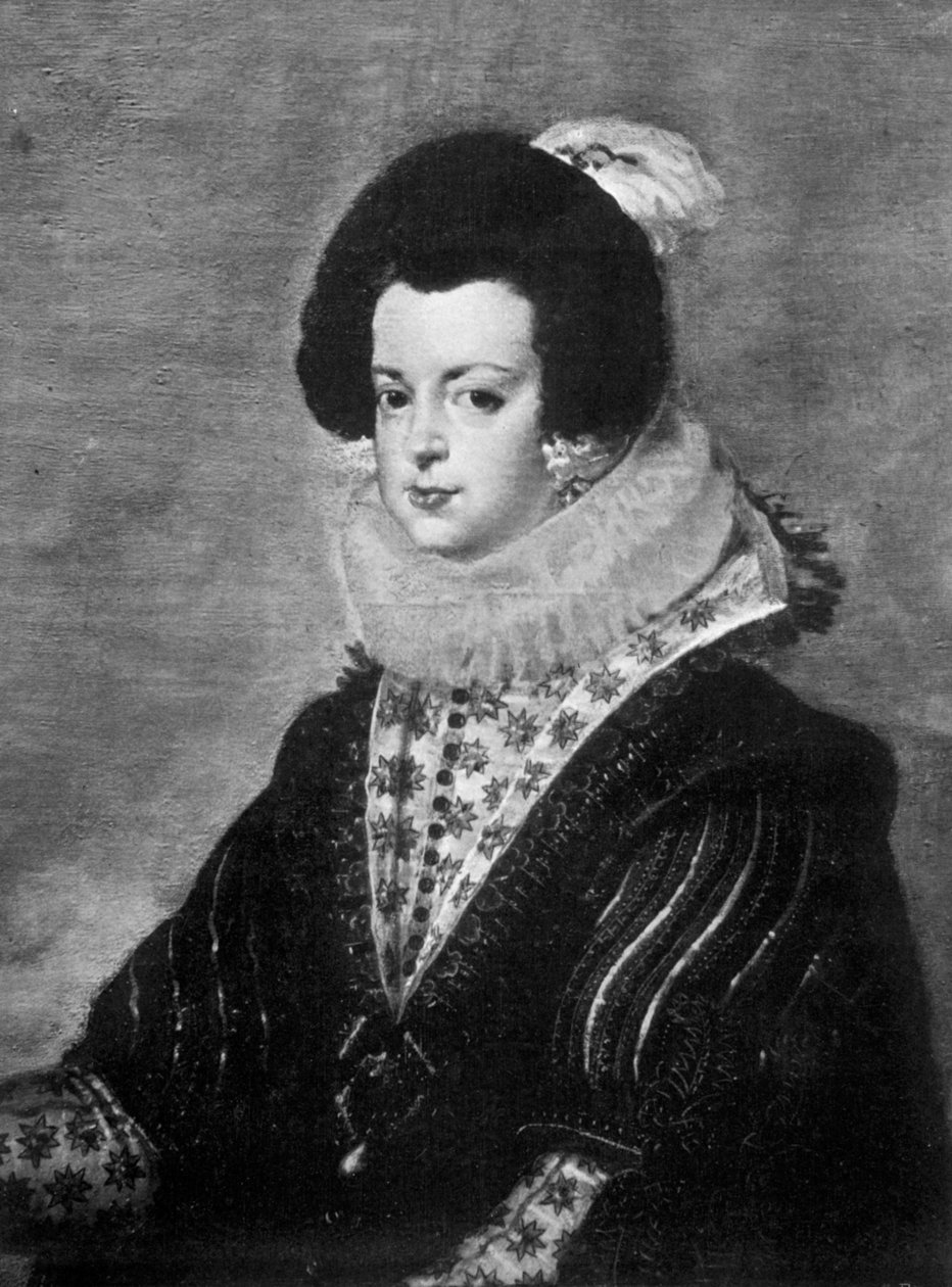 Elisabeth de Borbón, esposa del rey Felipe IV de España, c. 1630 de Unbekannt