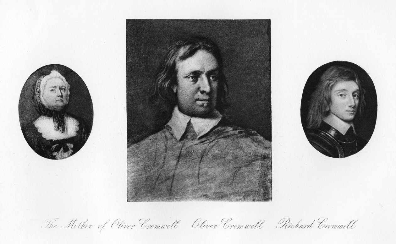 Elizabeth Cromwell, Oliver Cromwell y Richard Cromwell, 1907 de Unbekannt