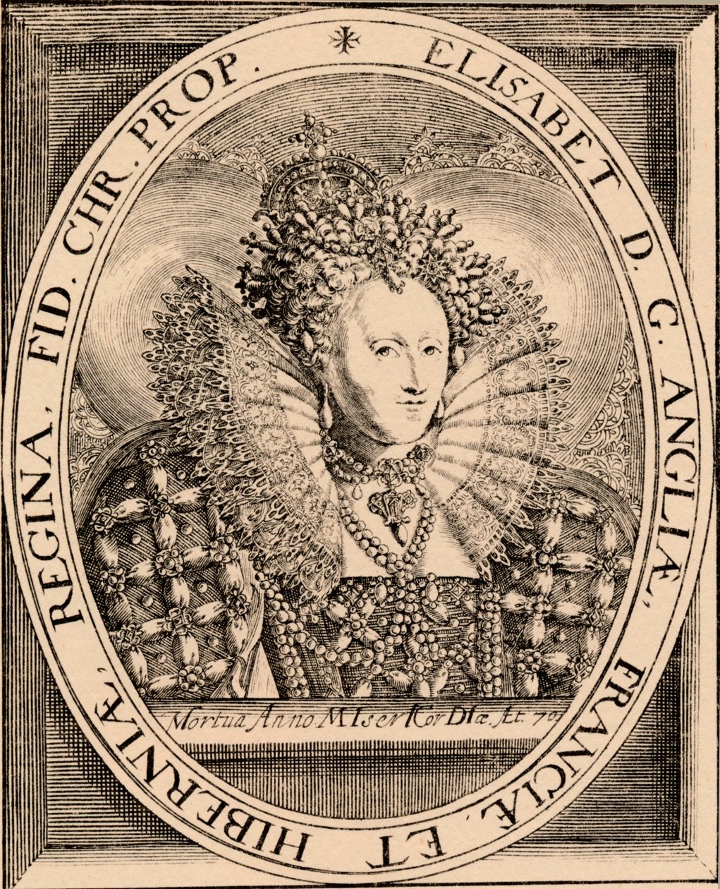 Isabel I 1533-1603, Reina de Inglaterra e Irlanda, 1889 de Unbekannt