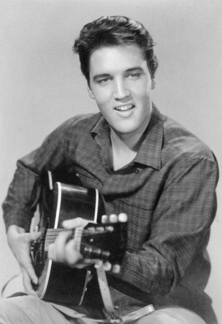 Elvis Presley, cantante y actor estadounidense, años 1950 de Unbekannt
