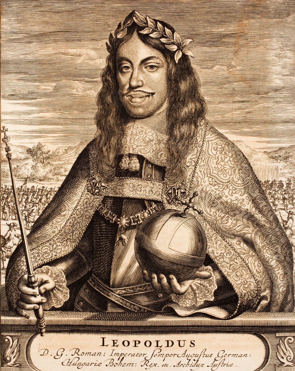 Emperador Leopoldo I 1640-1705 De: Schauplatz des Krieges, 1675 de Unbekannt