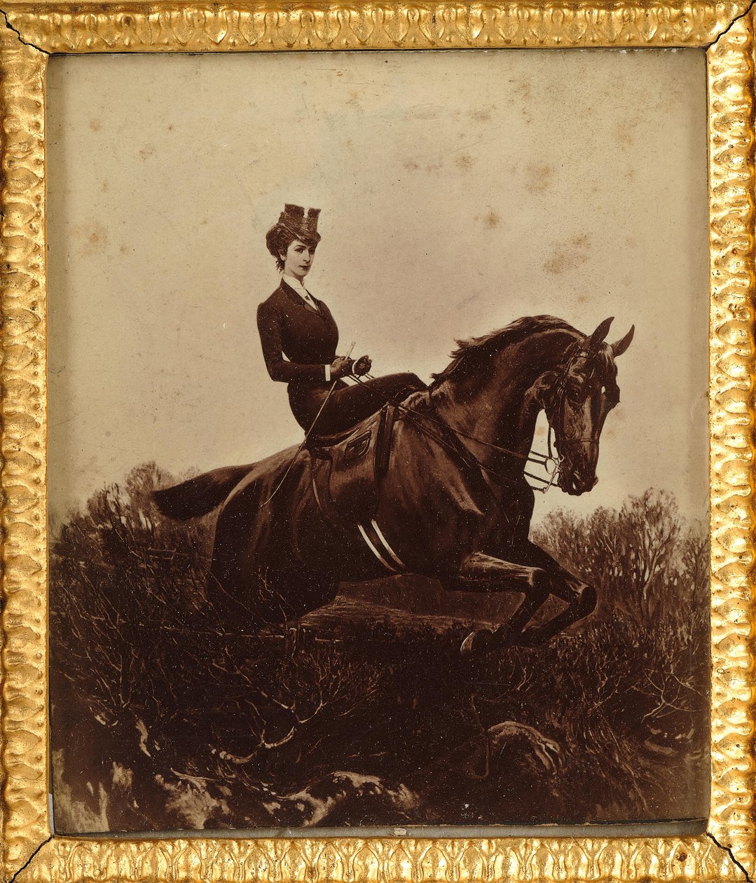 Emperatriz Isabel a caballo, c. 1890 de Unbekannt