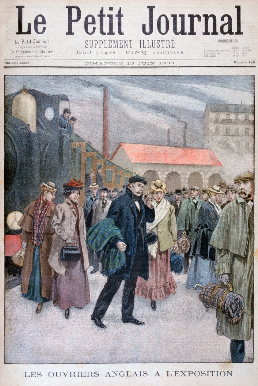 Gente inglesa visitando la Exposición Universal de 1900, París, 1900 de Unbekannt