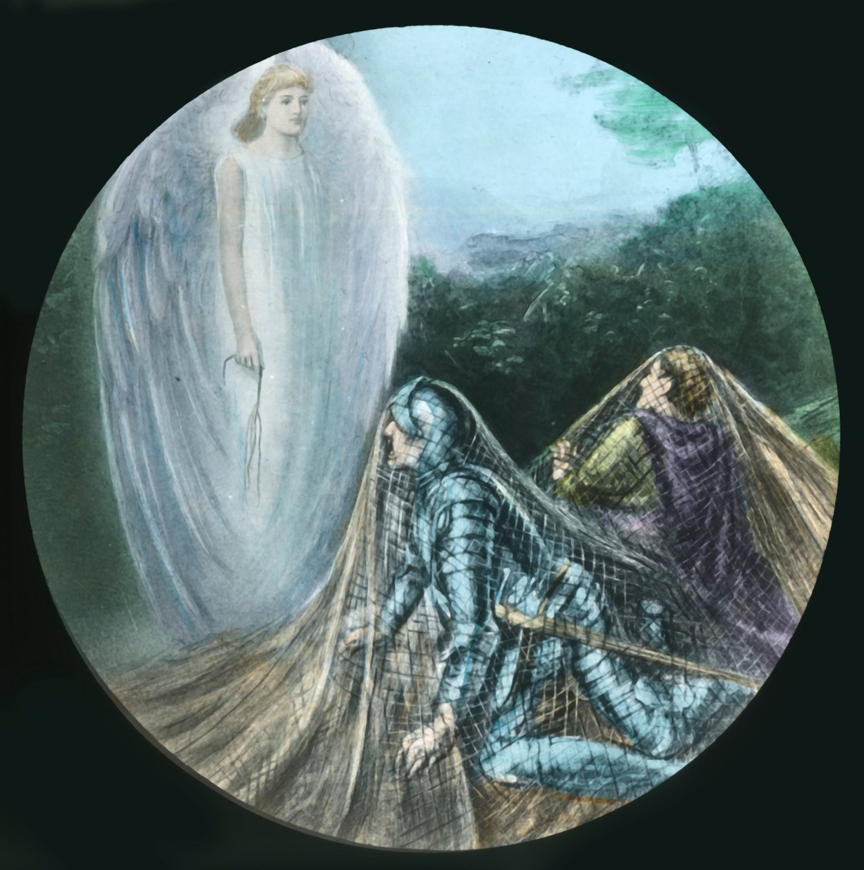 Enredado en la red, c. 1910 de Unbekannt