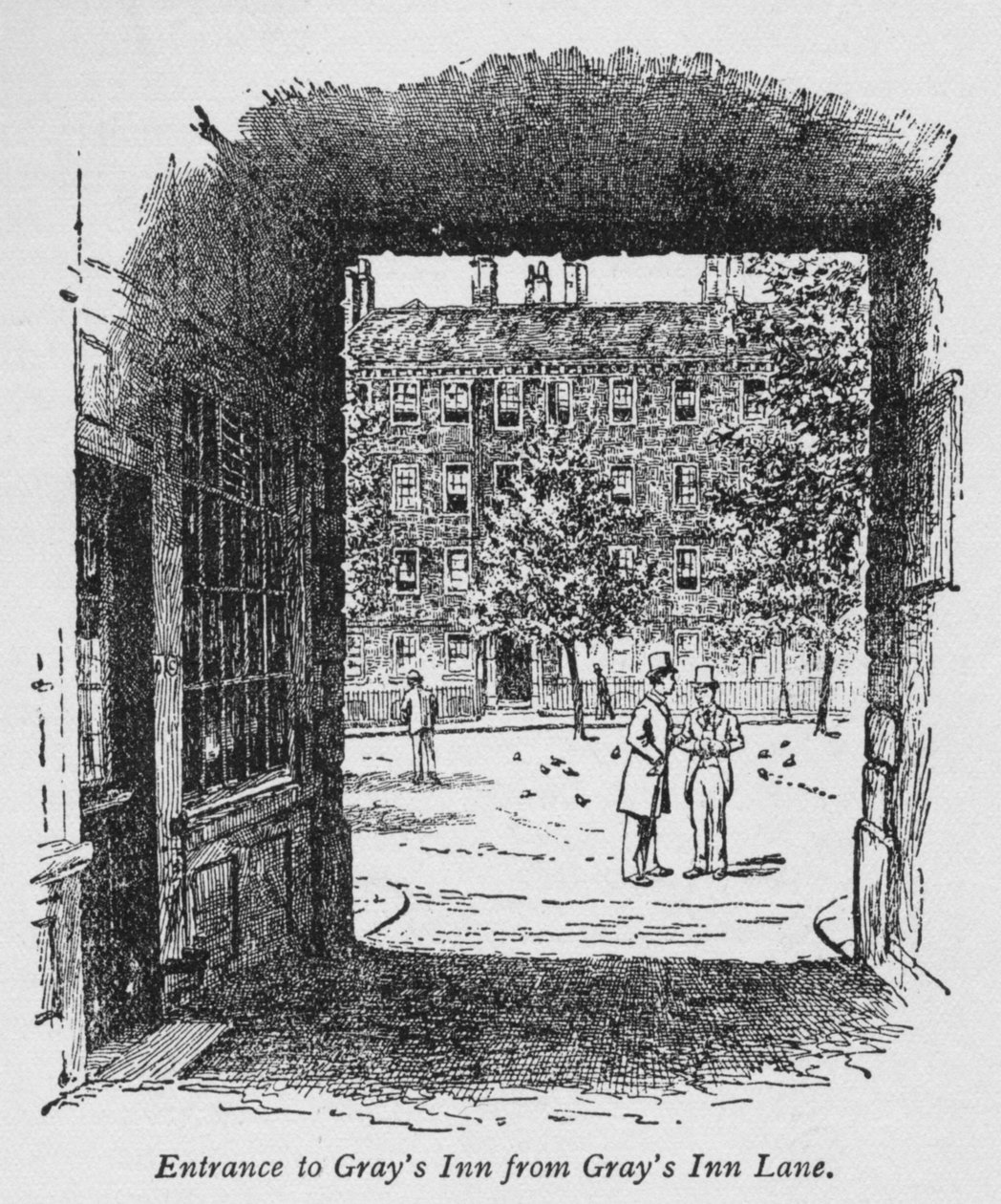 Entrada a Grays Inn desde Grays Inn Lane, c. 1918 de Unbekannt