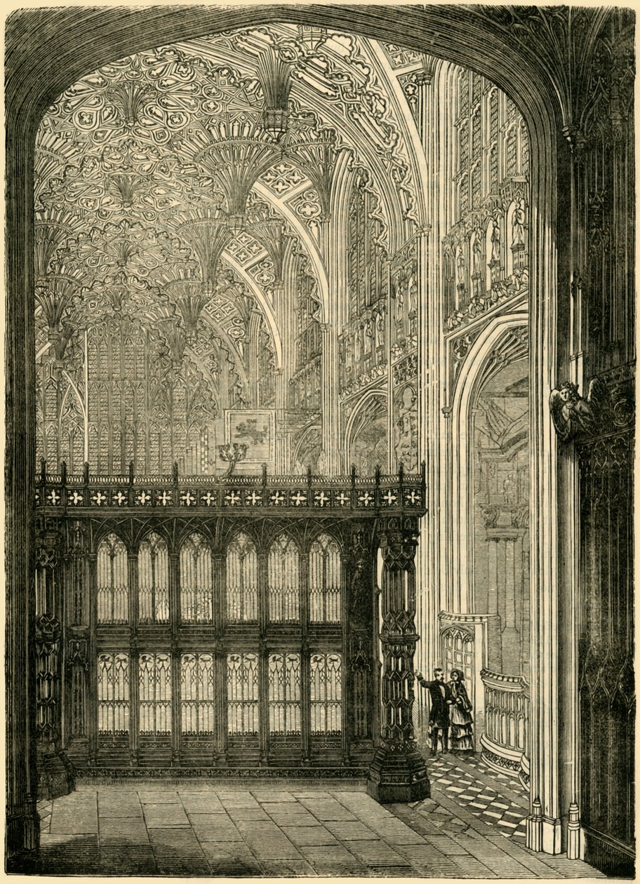 Entrada a la Capilla de Enrique VII, 1881 de Unbekannt
