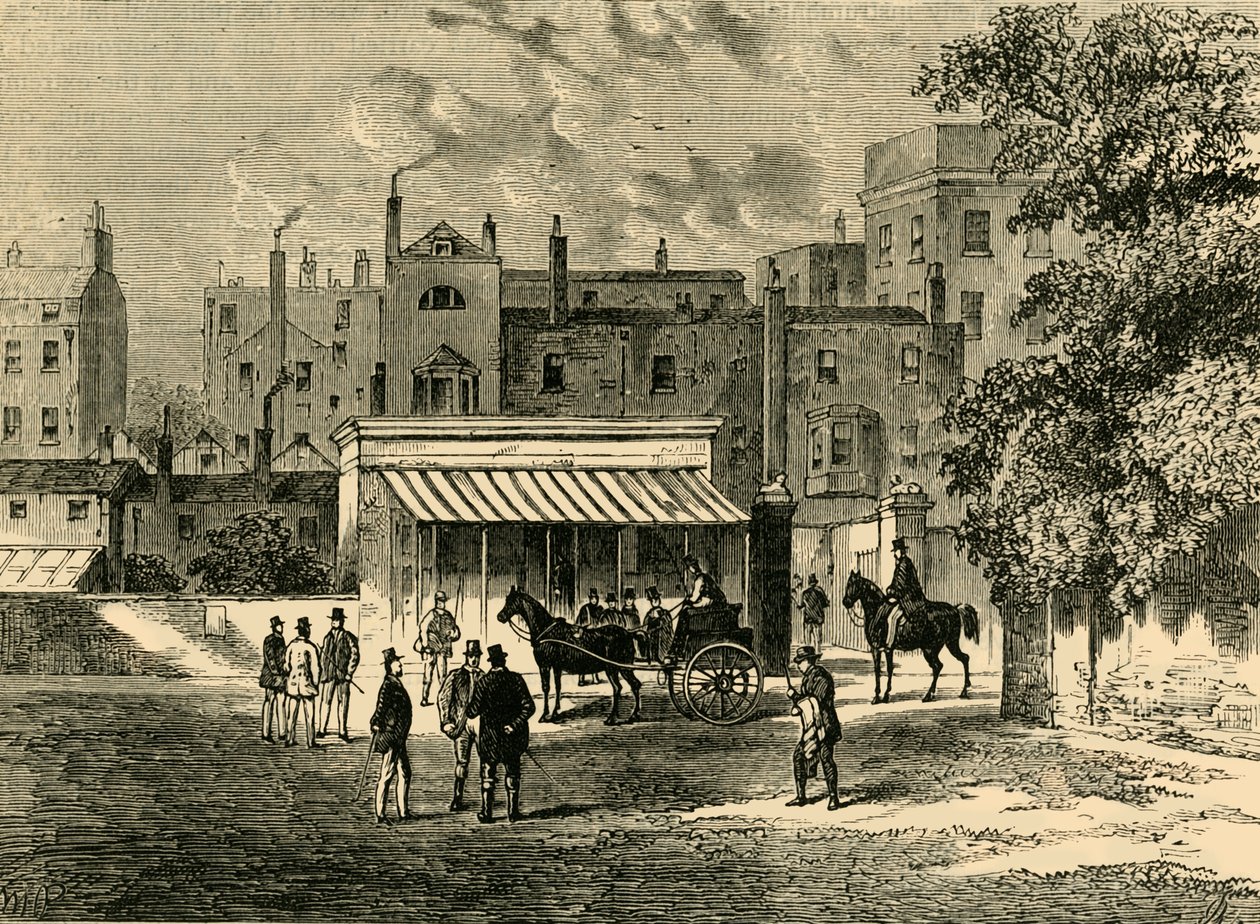 Entrada a Old Tattersalls, c. 1876 de Unbekannt