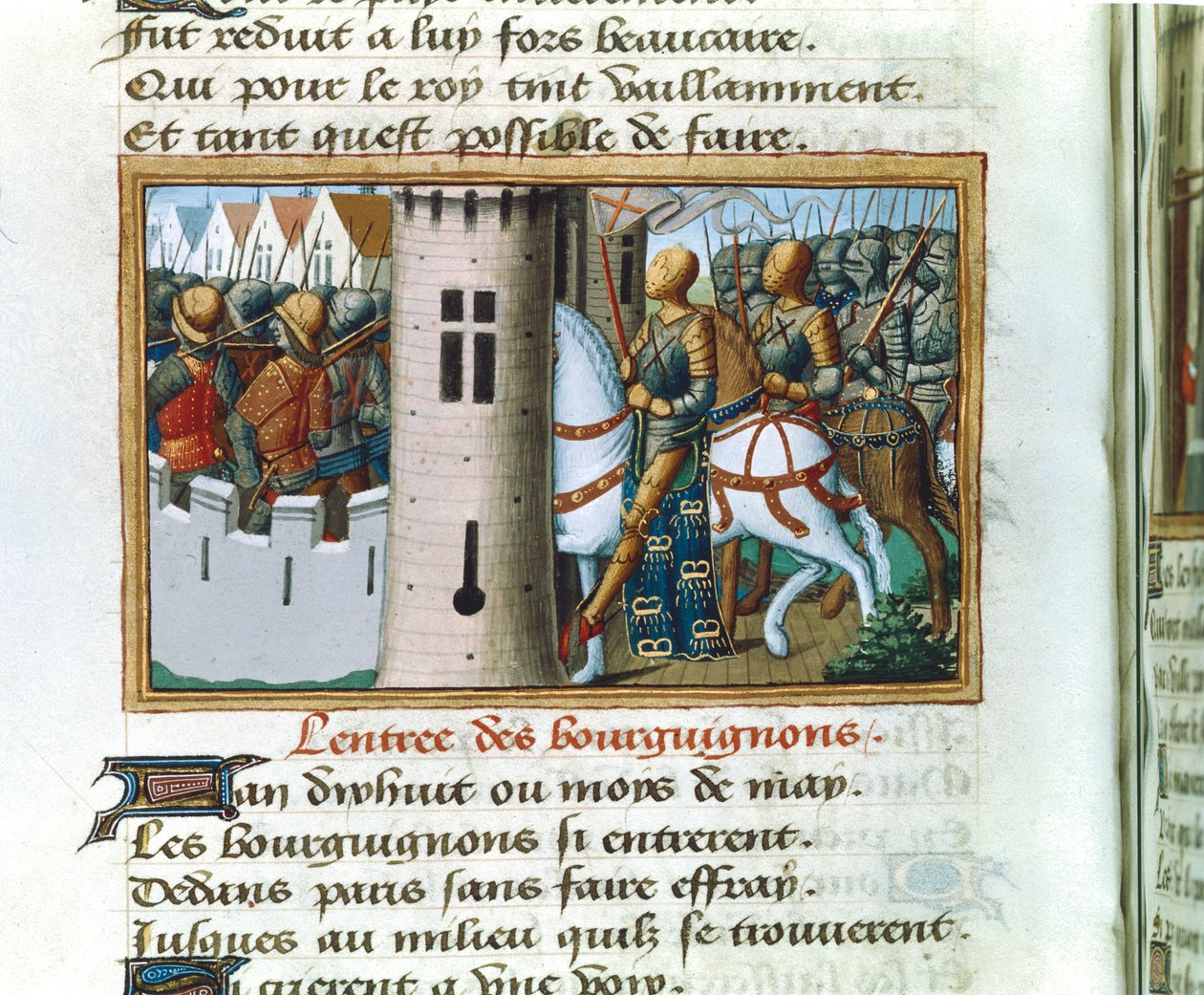 Entrada de los borgoñones en París, 14 de mayo de 1418, c. 1484 de Unbekannt