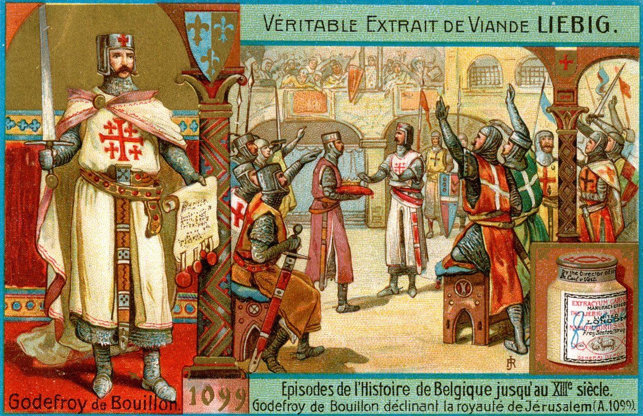 Episodios en la historia de Bélgica hasta el siglo XIII: Godofredo de Bouillón, c. 1900 de Unbekannt
