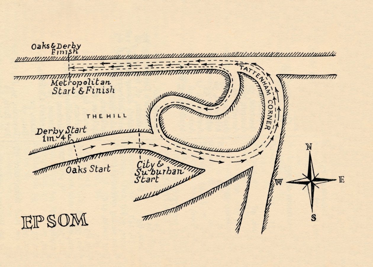 Hipódromo de Epsom de Unbekannt