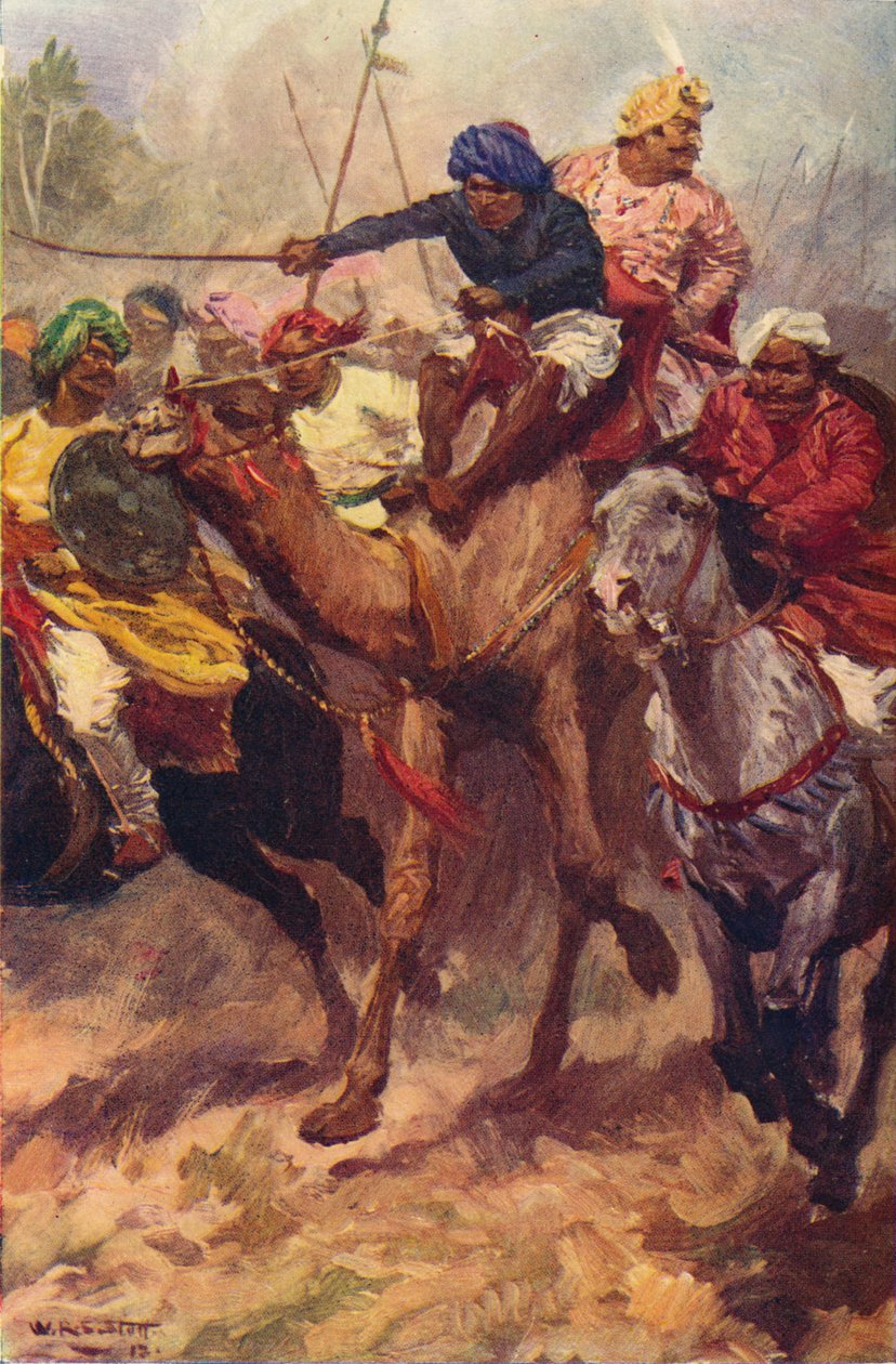 Escape de Suraja Dowla de Plassey, 1757 c1912 de Unbekannt