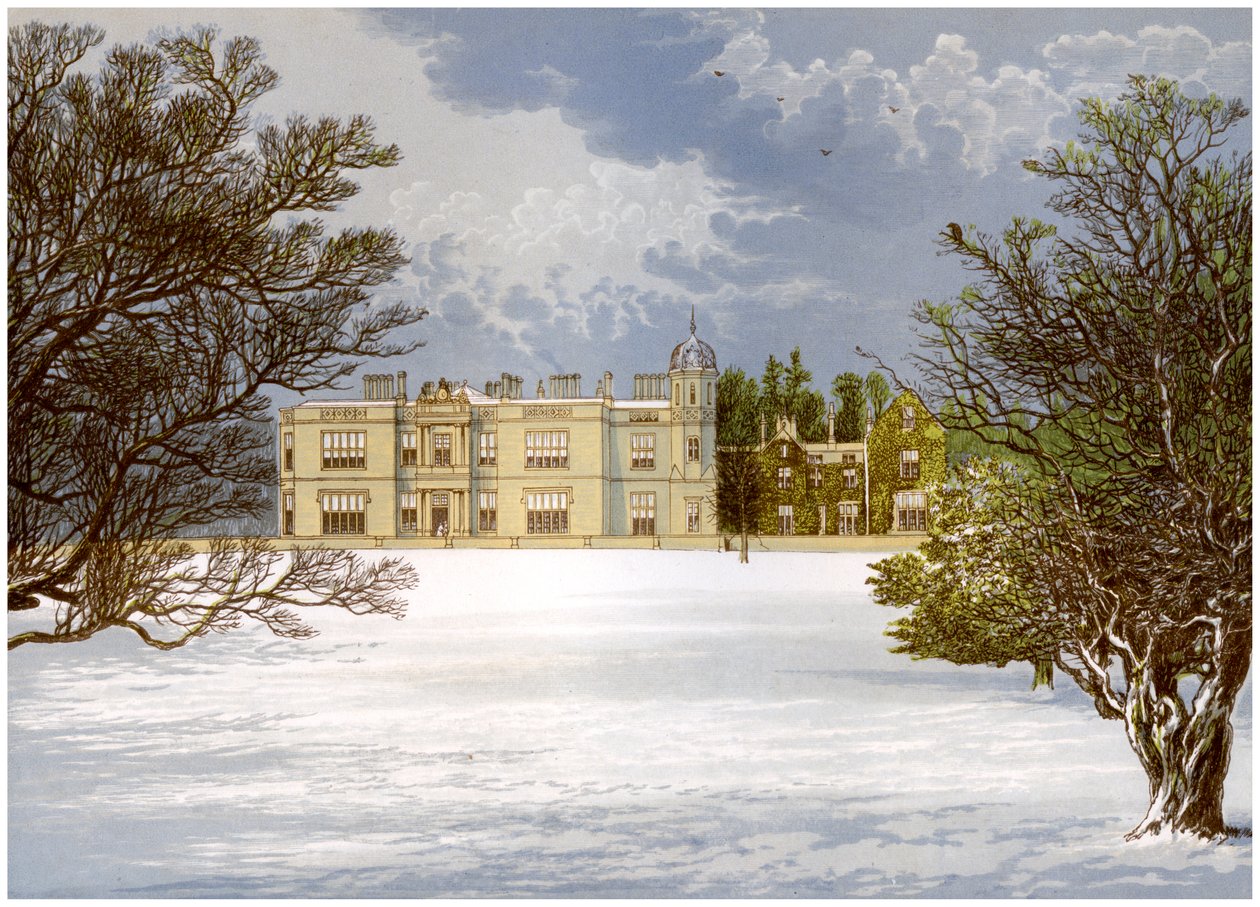 Eshton Hall, Yorkshire, hogar del Baronet Wilson, c1880 de Unbekannt