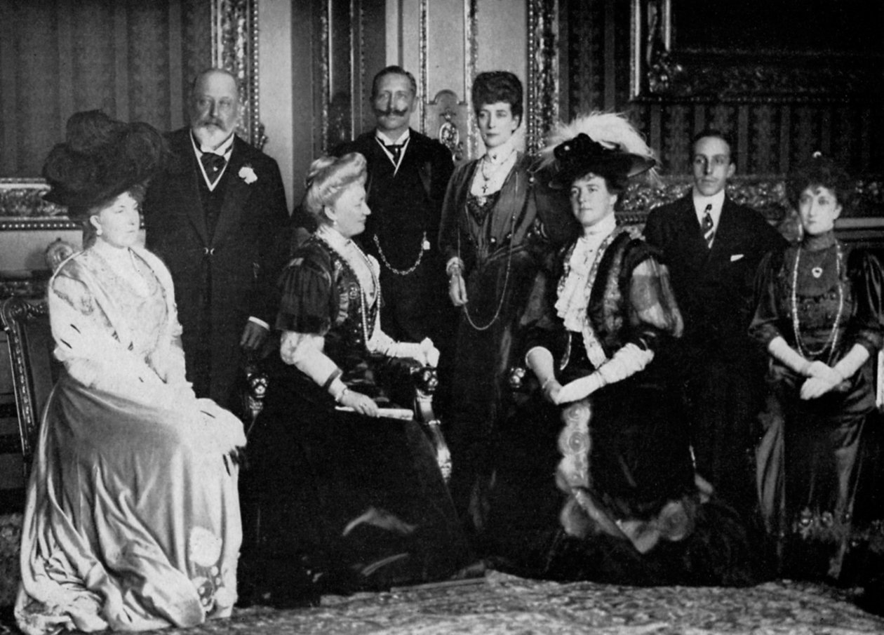 Realeza europea en el castillo de Windsor de Unbekannt