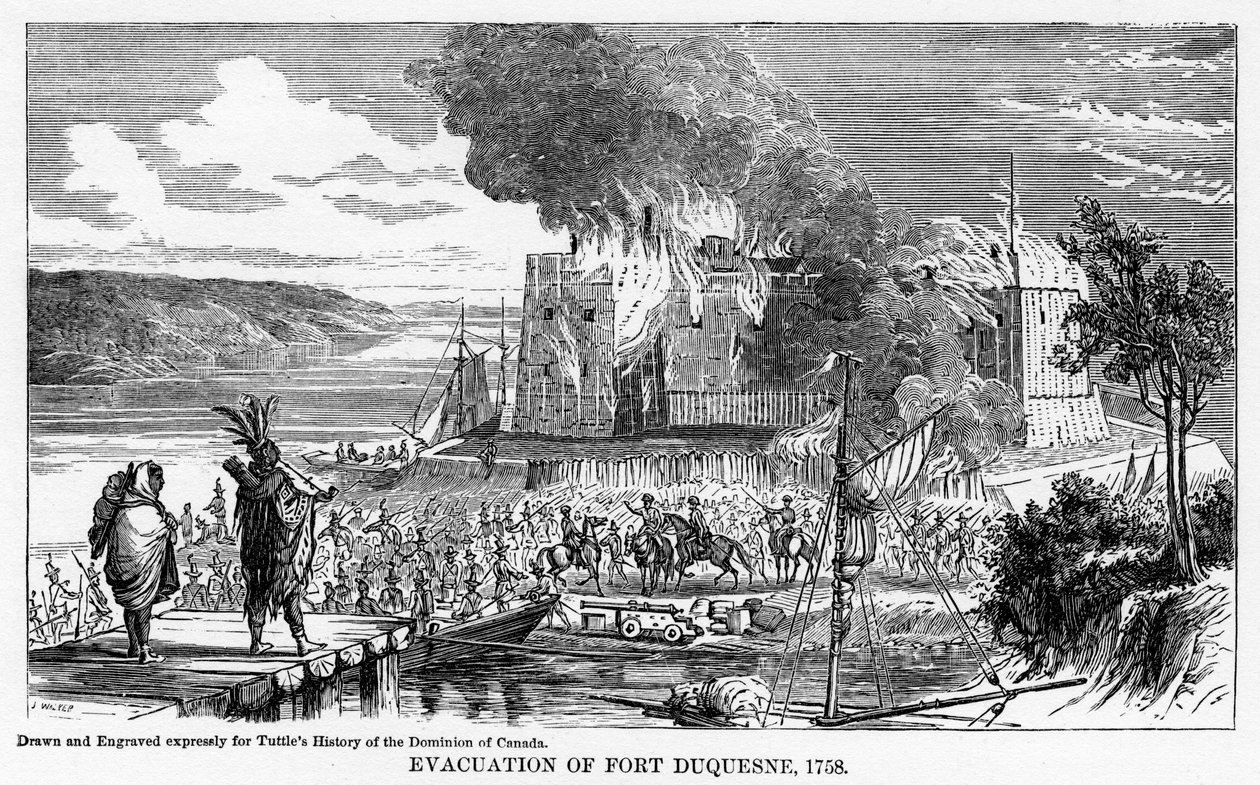Evacuación de Fort Duquesne, 1758, 1877 de Unbekannt