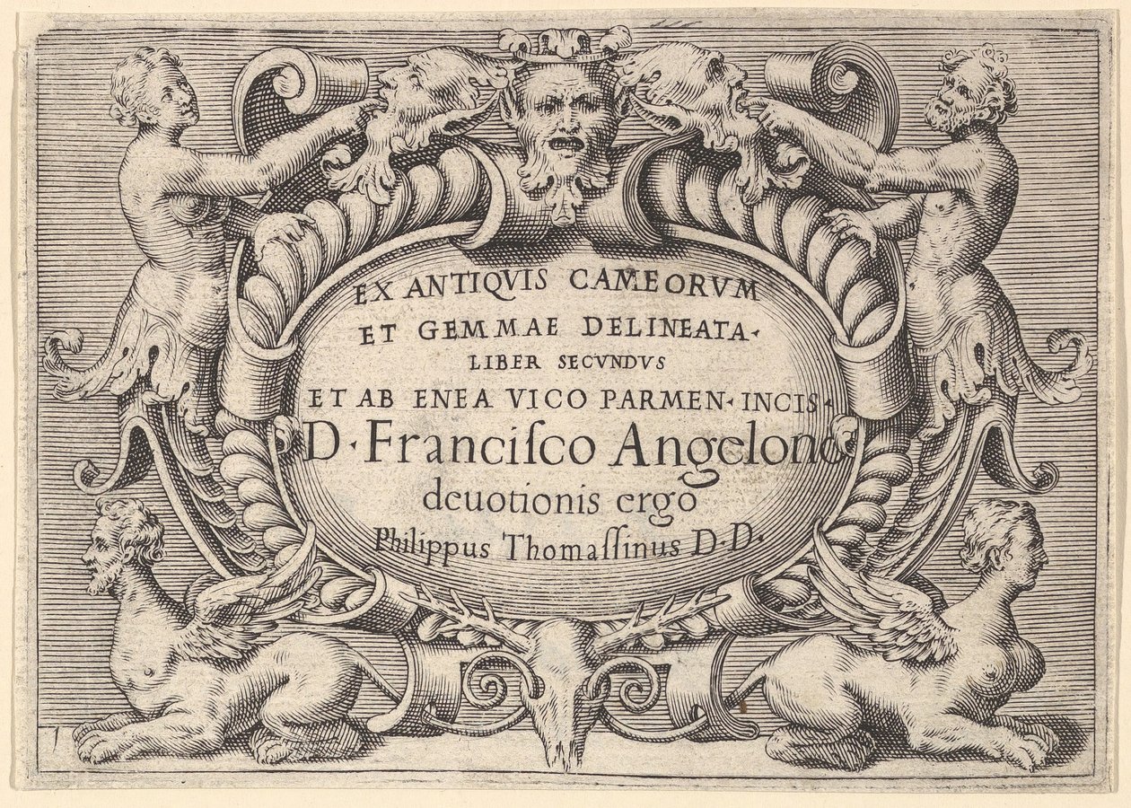 Ex Antiquis Cameorum et Gemmae Delineata Liber Secunduset ab Enea Vic..., publicado ca. 1599-1622 de Unbekannt