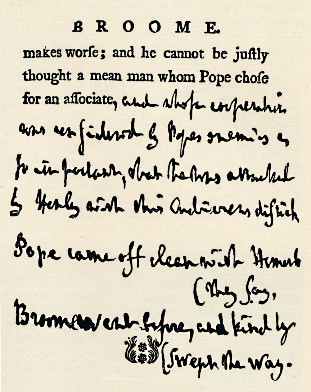Facsímil de una prueba corregida por Johnson de sus Vidas de los Poetas, del original en el For de Unbekannt
