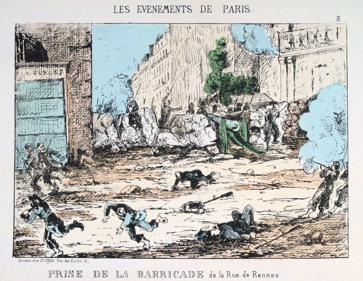 Caída de la Comuna de París, 1871 de Unbekannt