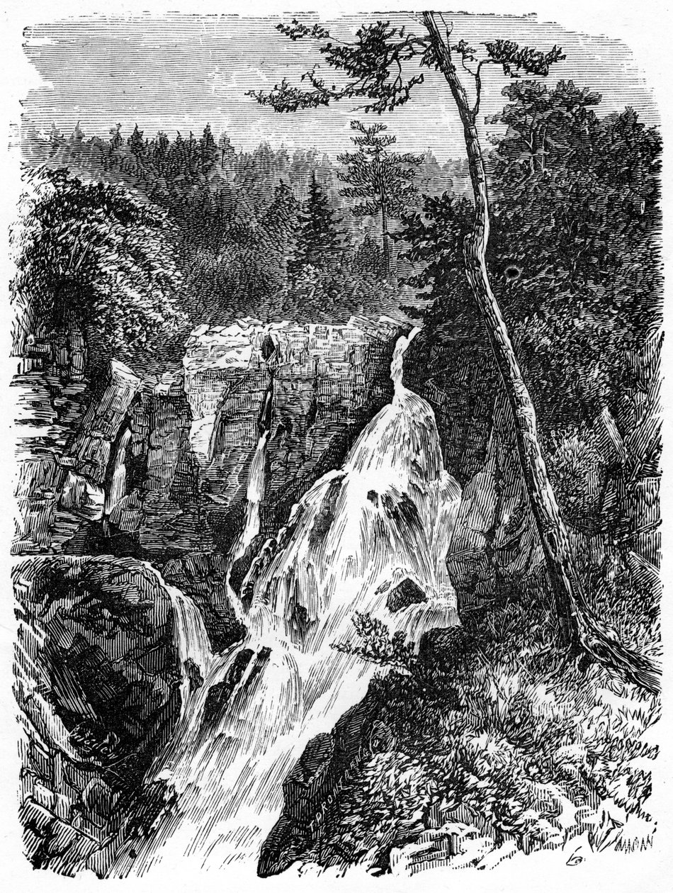 Cataratas de Sainte Anne, cerca de Quebec, siglo XIX de Unbekannt