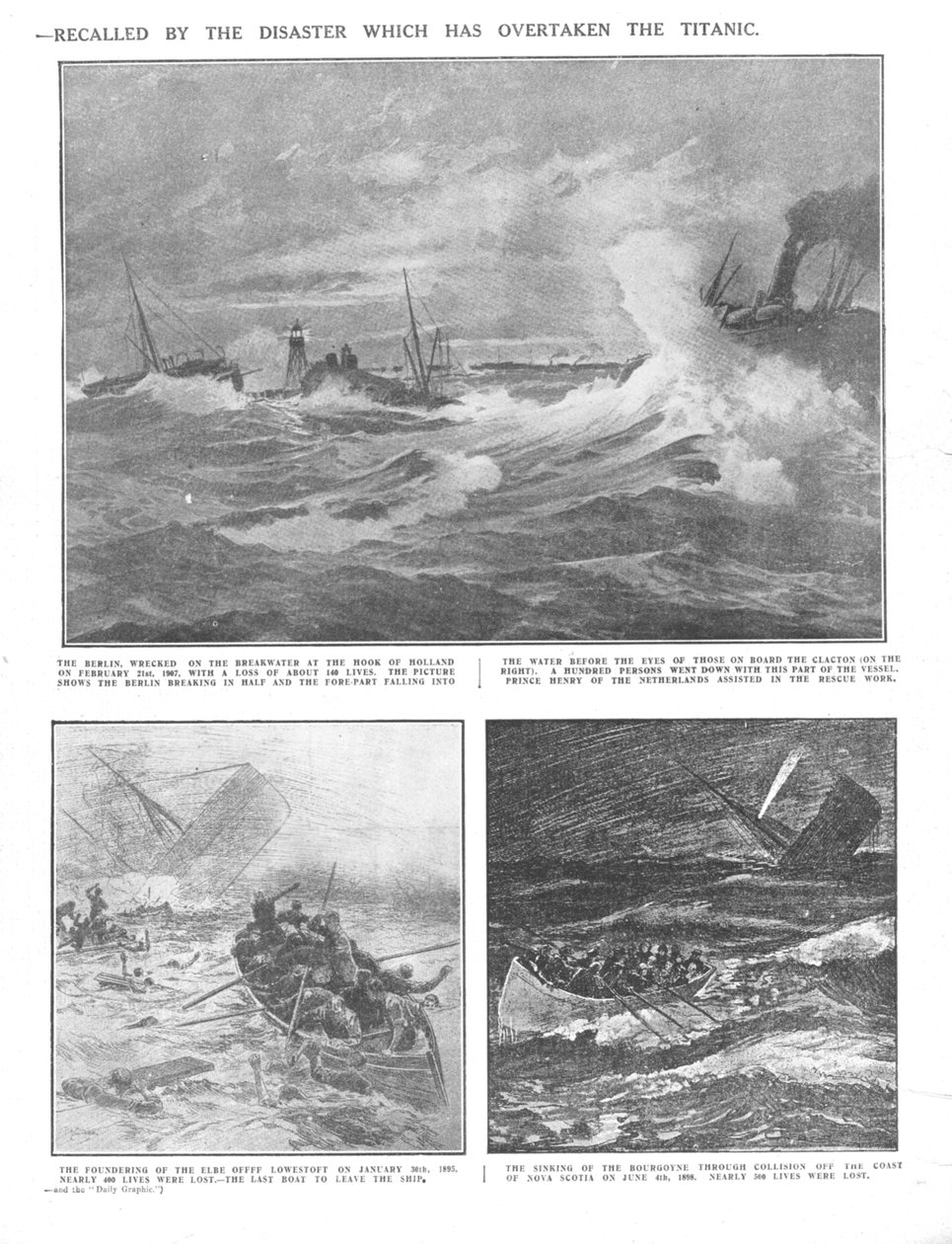 Naufragios famosos de antaño: Algunos desastres históricos en el mar, 20 de abril de 1912 de Unbekannt