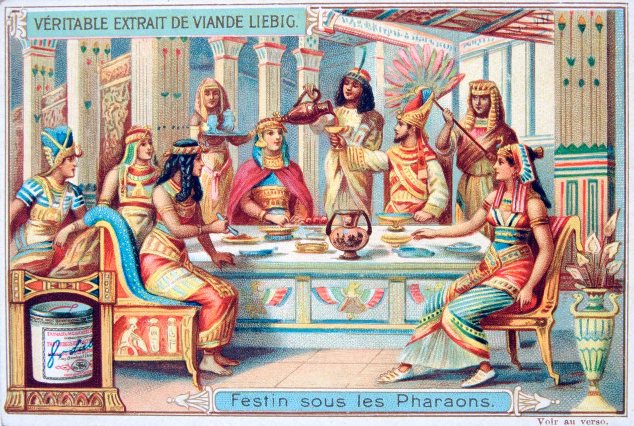 Banquete en la época de los faraones, Antiguo Egipto, c1900 de Unbekannt