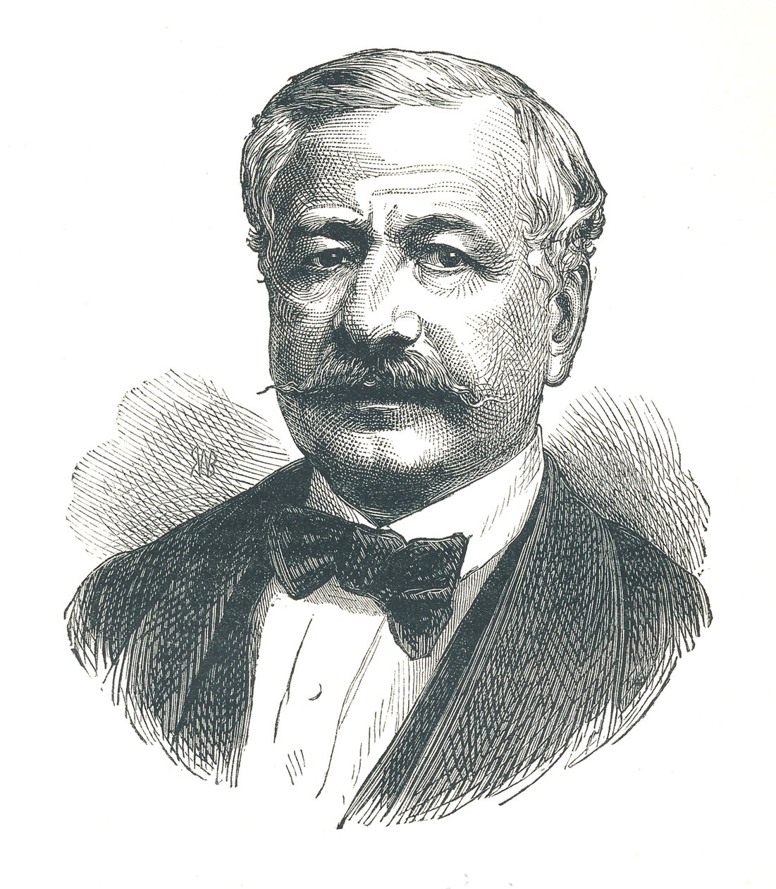 Ferdinand de Lesseps, diplomático francés y luego desarrollador del Canal de Suez, 1893 de Unbekannt