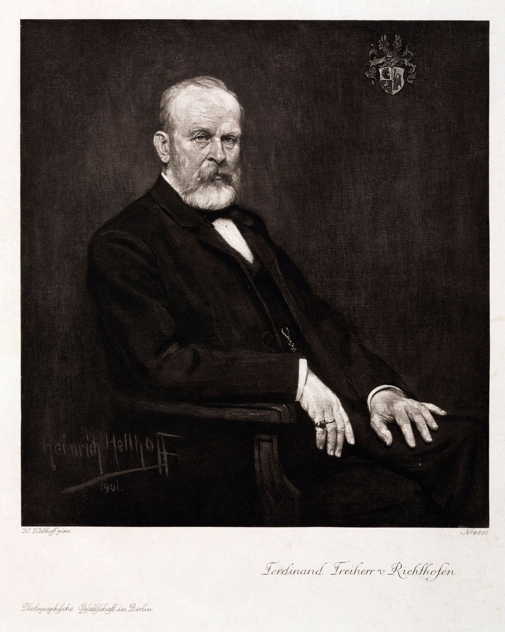 Ferdinand von Richthofen, geógrafo y geólogo alemán, c. 1900 de Unbekannt