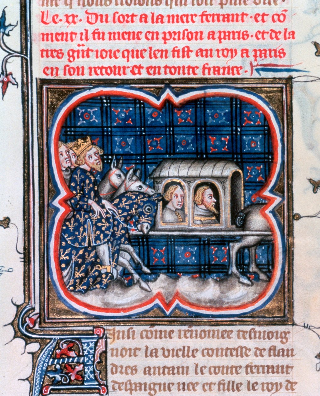 Fernando de Portugal tomado prisionero, c. 1212, 1375-1379 de Unbekannt