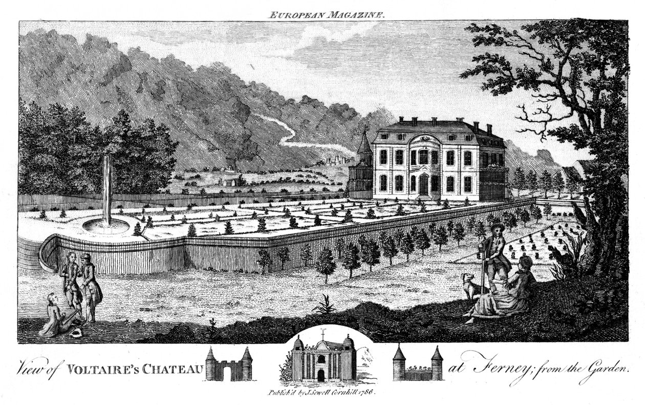 Ferney cerca de Ginebra, Suiza, 1786 de Unbekannt