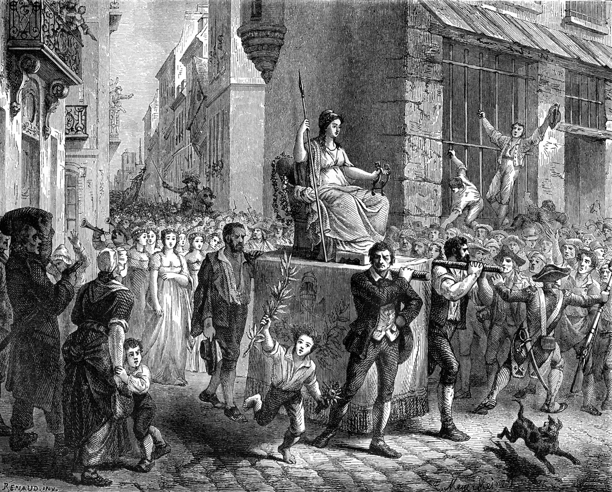 Festival de la Razón, París, 1793 1882-1884 de Unbekannt