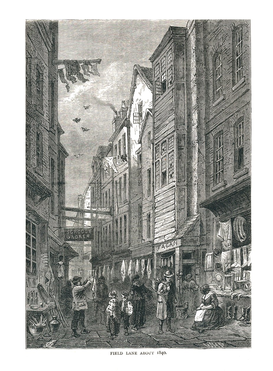 Field Lane alrededor de 1840 de Unbekannt