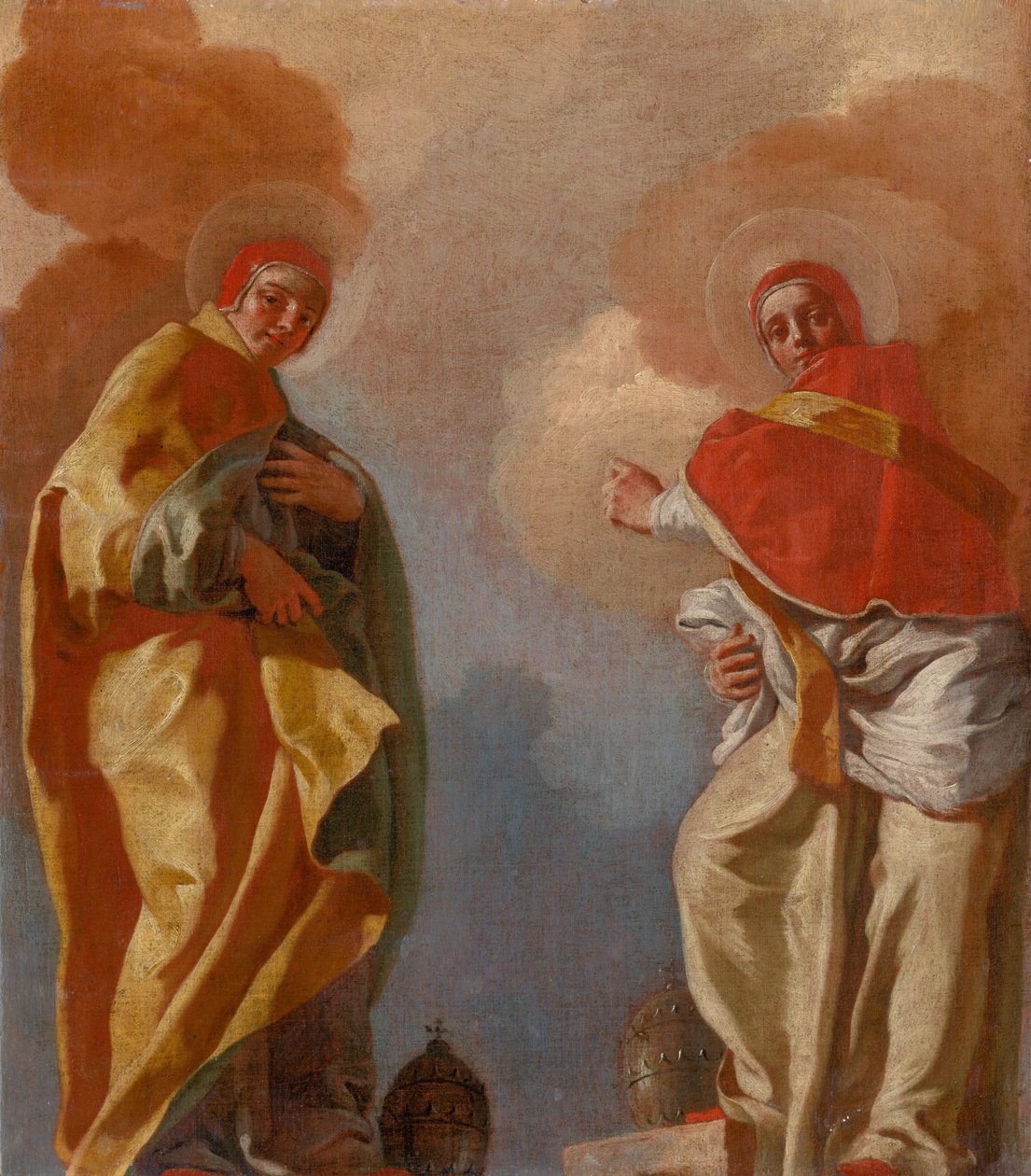 Escena figurativa (Dos Papas) de Unbekannt