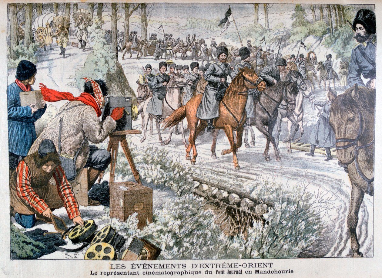 Filmación en Manchuria durante la Guerra Ruso-Japonesa, 1904 de Unbekannt