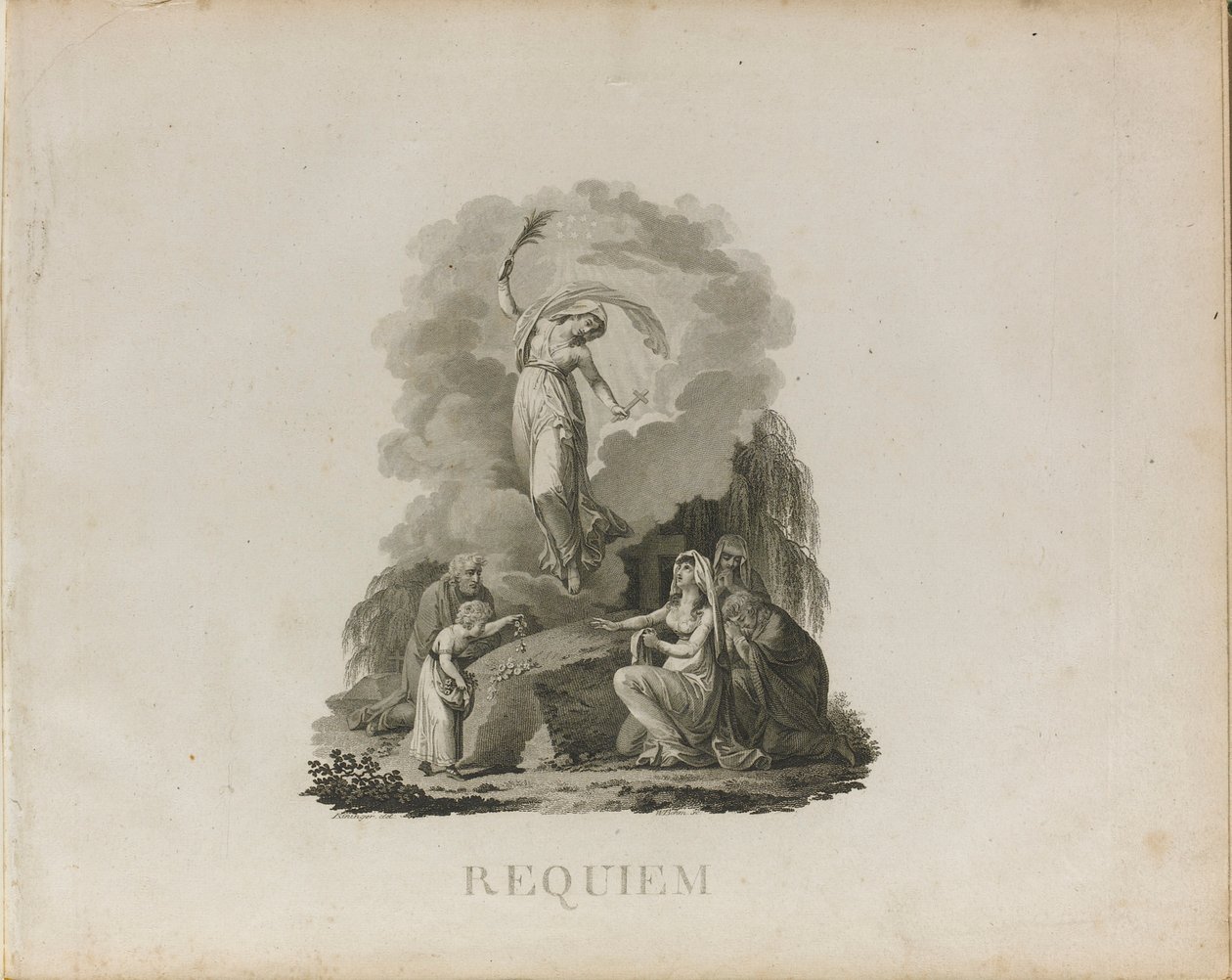 Primera edición del Réquiem en re menor, K. 626 de Wolfgang Amadeus Mozart, c. 1800 de Unbekannt