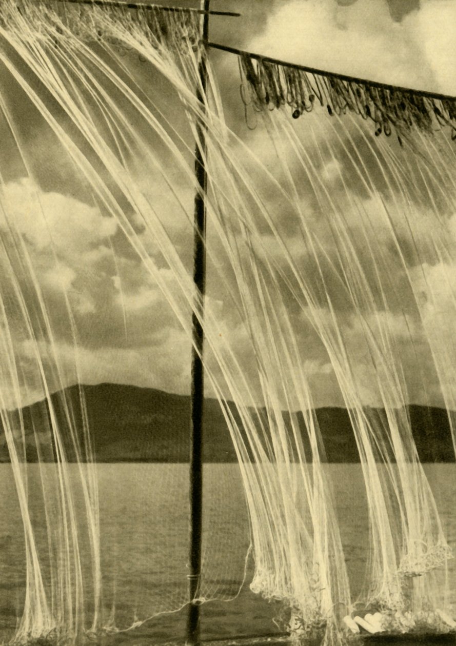 Redes de pesca, Attersee, Alta Austria, c. 1935 de Unbekannt