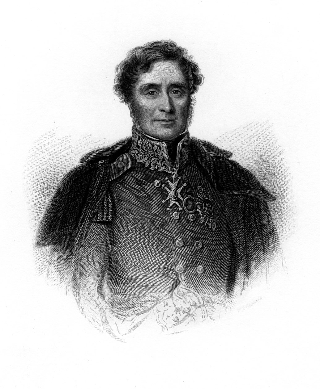 Fitzroy James Henry Somerset, 1er Barón Raglan, soldado inglés, c1860 de Unbekannt