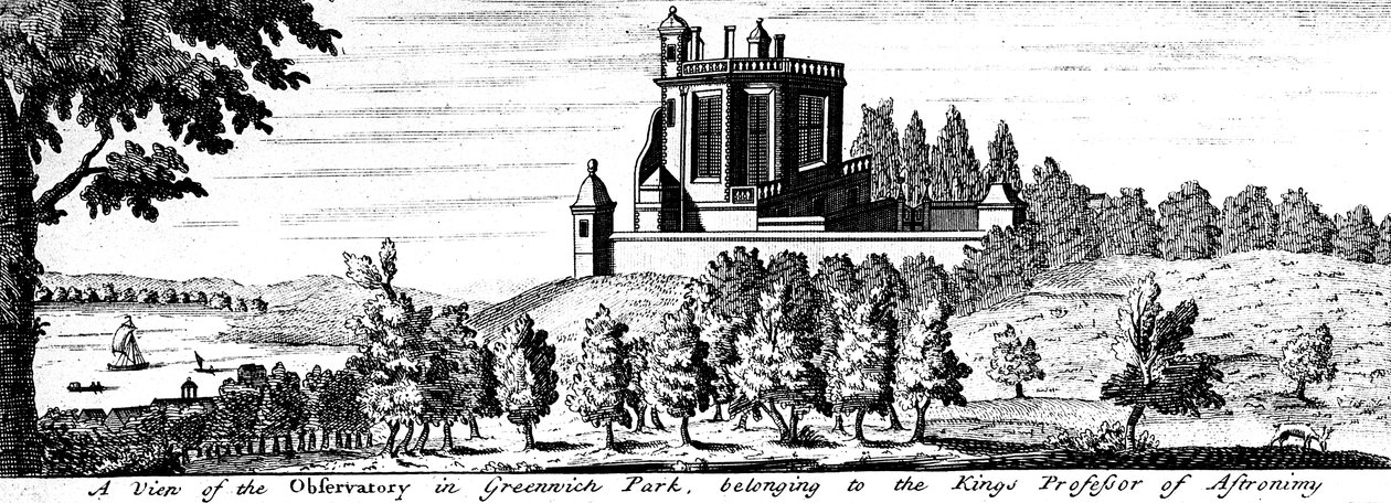 Casa Flamsteed en el Parque de Greenwich, Londres, finales del siglo XVII de Unbekannt