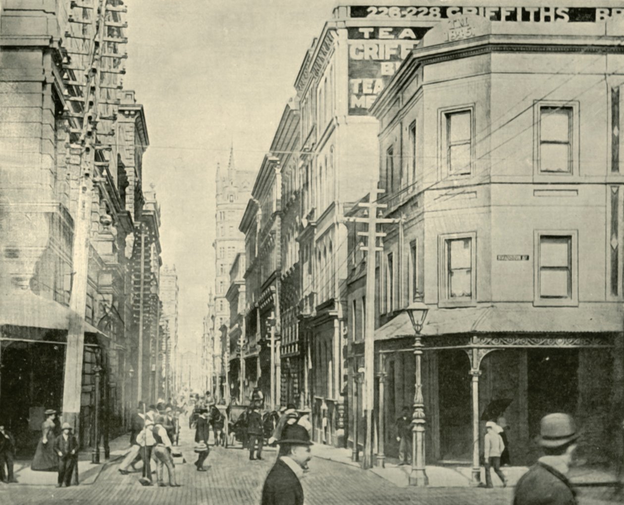 Flinders Lane, Melbourne, 1901 de Unbekannt