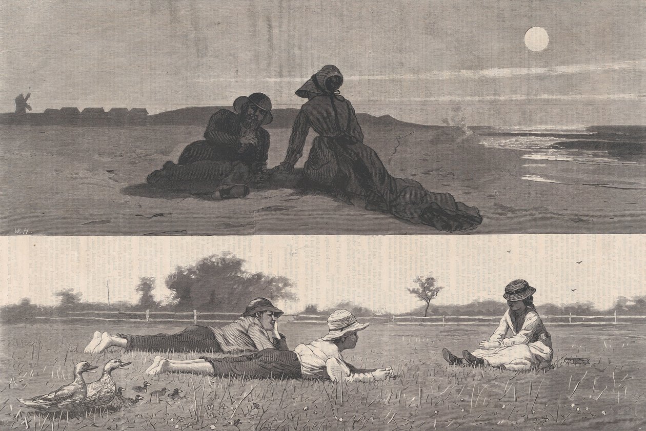 Coqueteando en la orilla del mar y en el prado Harper