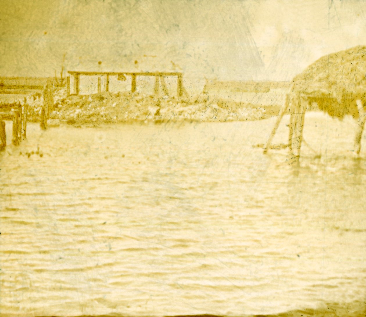 Inundación, Ramskapelle, Bélgica, c. 1914-c. 1918 de Unbekannt