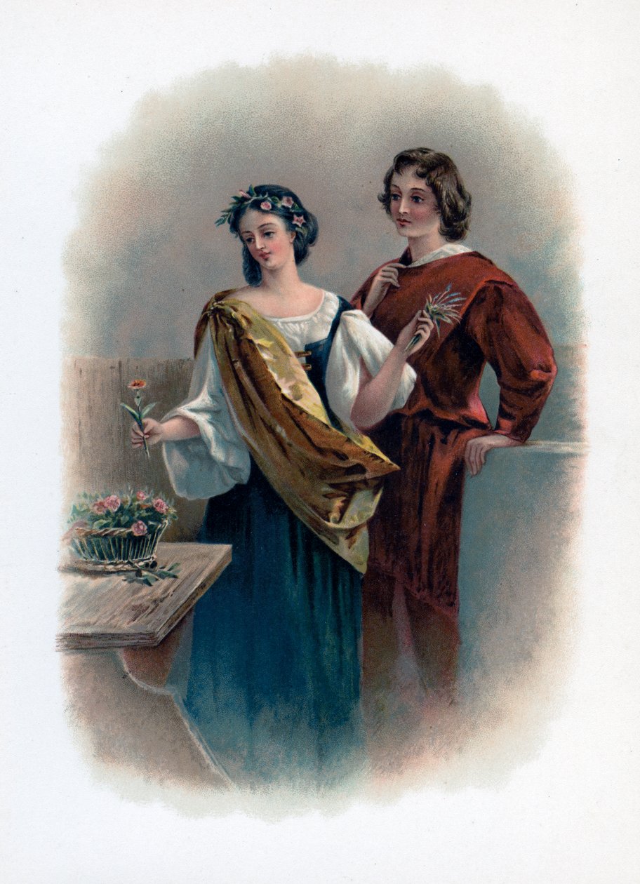 Florizel y Perdita, 1891 de Unbekannt