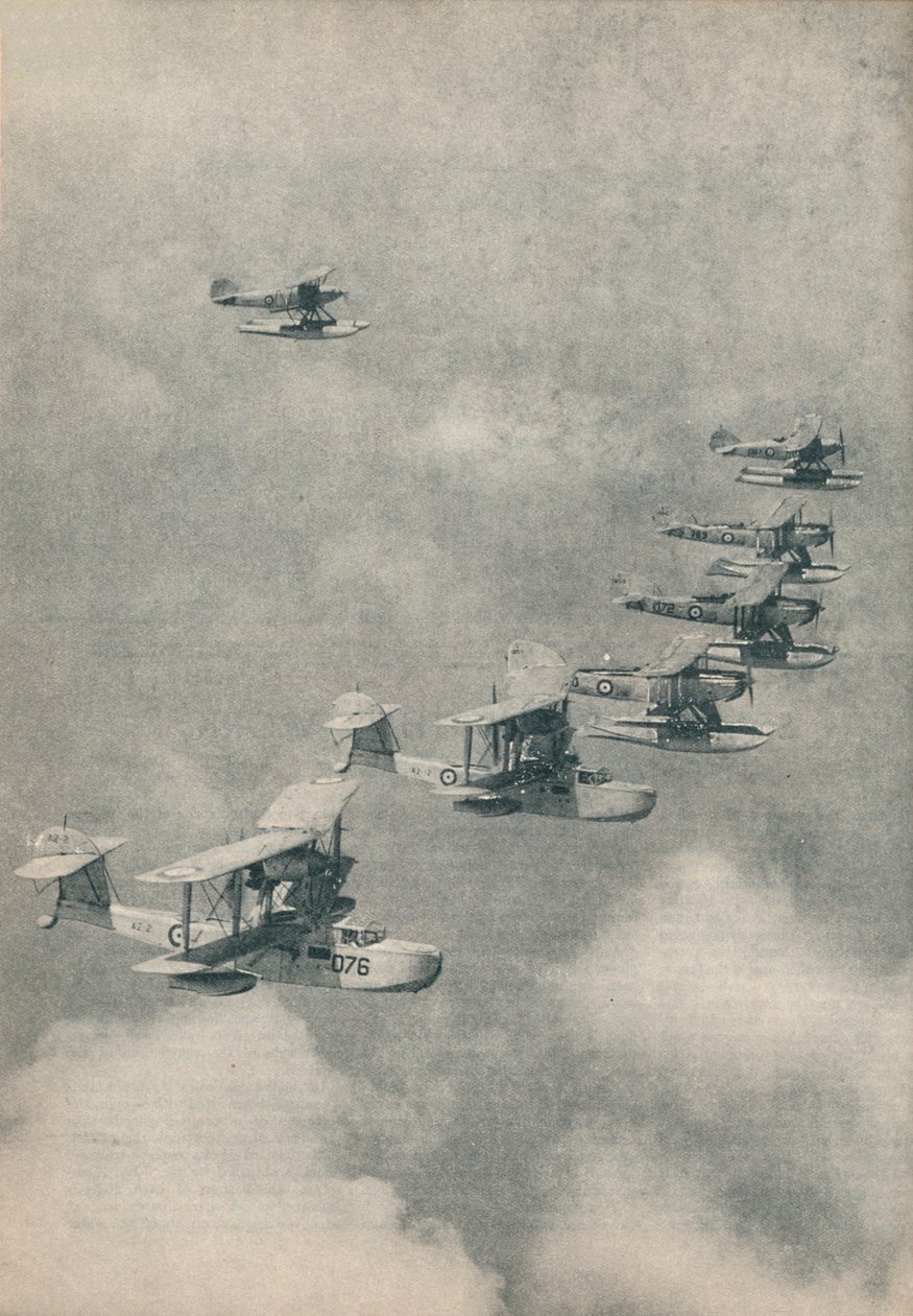 Hidroaviones y aviones de flotadores desde portaaviones de la Royal Navy, c1936 c1937 de Unbekannt