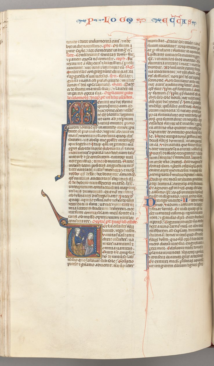 Fol. 247v, Eclesiastés, inicial historiada V, Salomón enseñando, c. 1275-1300 de Unbekannt