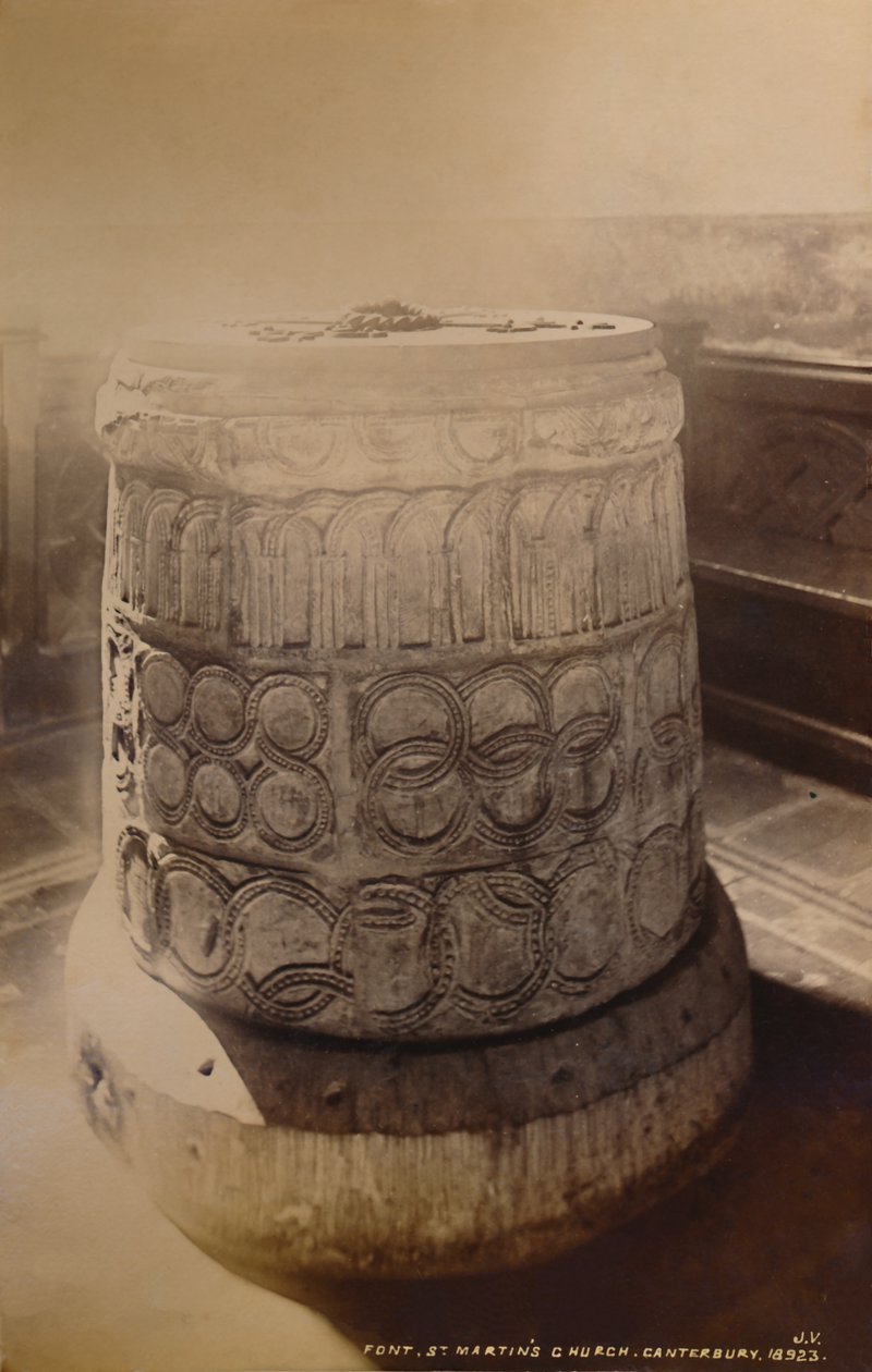 Pila bautismal, Iglesia de San Martín, Canterbury, 1929 de Unbekannt