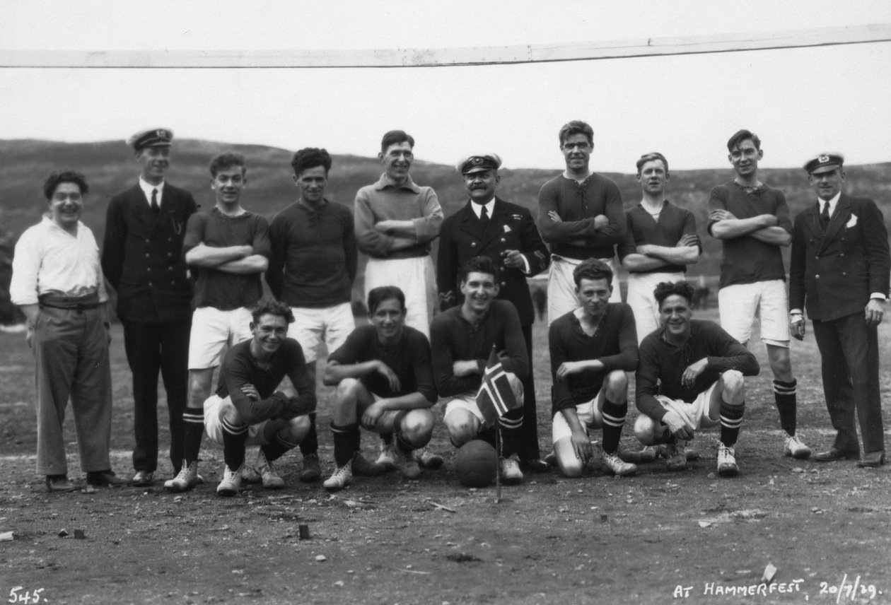 Equipo de fútbol, Hammerfest, norte de Noruega de Unbekannt
