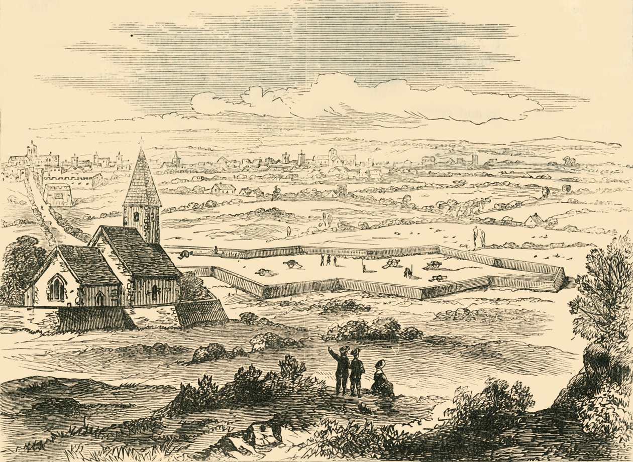 Fortificaciones del Viejo St. Pancras, c. 1876 de Unbekannt