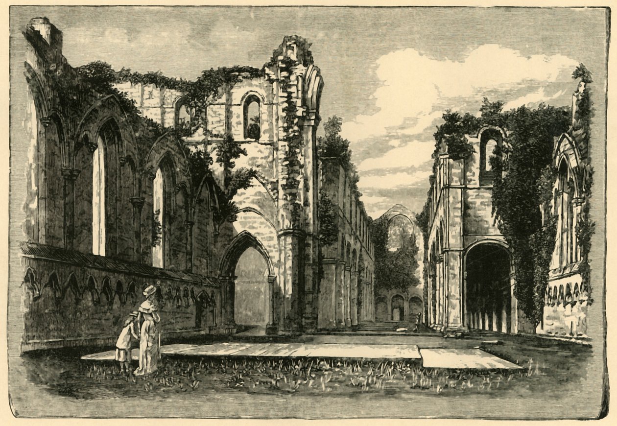 Abadía de Fountains, 1898 de Unbekannt