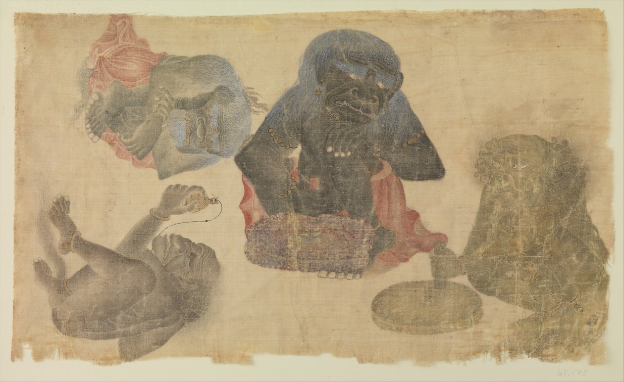 Cuatro demonios cautivos, 1470-1500 de Unbekannt