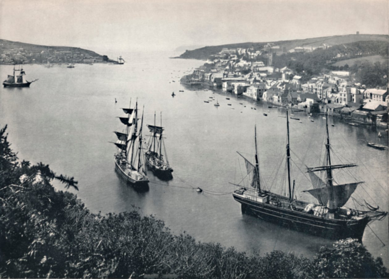 Fowey - Entrada al Puerto, 1895 de Unbekannt