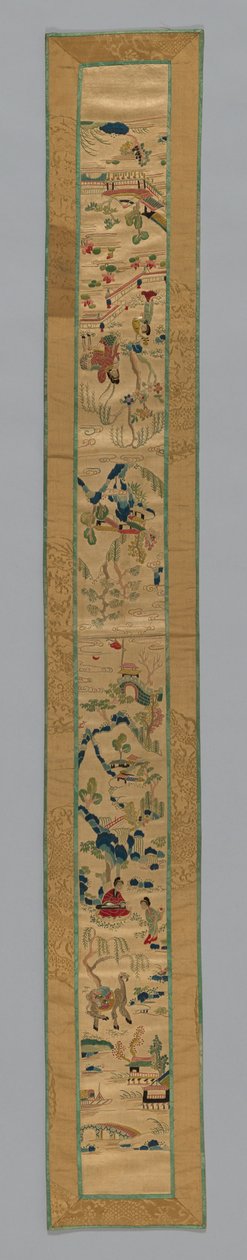 Fragmento de banda de manga, China, dinastía Qing 1644-1911 de Unbekannt