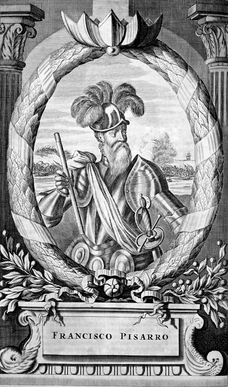 Francisco Pizarro, conquistador español del siglo XV, 1671 de Unbekannt
